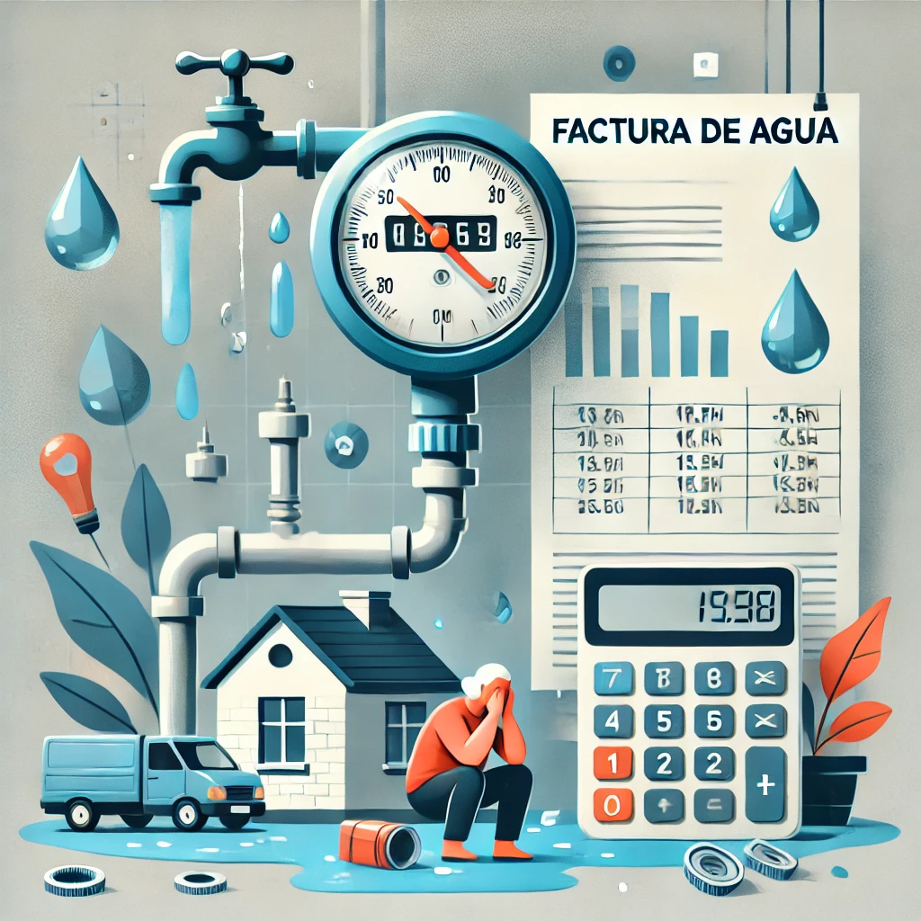 factura de agua elevada por fugas de agua